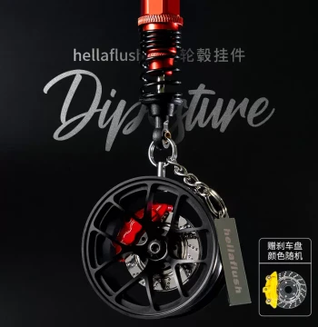 Wheel Hub Car Pendant Interior Car Hanging Ornament Premium Feel Men's Car Hang Rearview Mirror Decoration Tire Ornament