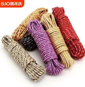 Rope Tying Rope Clothesline Nylon Rope Quilt Drying Wear-Resistant Polyester Braided Rope Hand-Braided Pull Rope Truck Tie-Down Rope