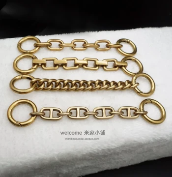 Distressed Antique Bronze Extension Bag Chain Lengthened Bag Strap Chain Short Bag Strap Modified Crossbody Chain Underarm Metal Bag Strap