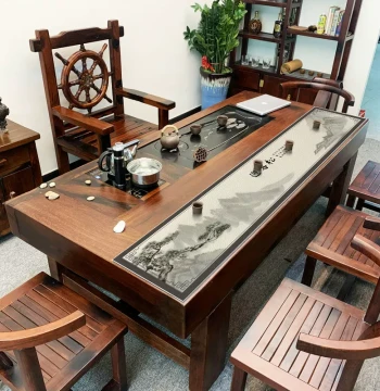 Leather Table Runner Chinese New Chinese Style Tea Table Fabric Long Strip Minimalist Modern Tea Mat Waterproof Tea Table Cloth Tea Flag Pad Cloth