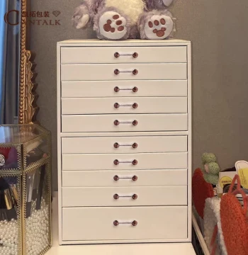 Kaituo Jewelry Storage Box High-End Light Luxury Exquisite 10-Layer Large Capacity Cosmetic and Watch Integrated Jewelry Storage Chest