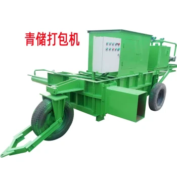 Horizontal Hydraulic Fully Automatic Dry/Wet Straw Baler - Silage Feed Compression Baling Machine