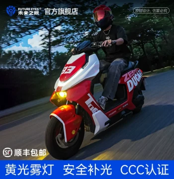 FUTURE EYES Headlight Assembly for ZEEHO AE4/AE5 – Safe Fog Light Matrix, Non-Destructive Modification, High/Low Beam Upgrade