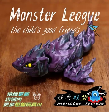 3D Printed Void Chaos Shark, Space Shark, Universe Snake, Lake Surface Reaching Hand Monster, One-Handed Monster, Brickell Leviathan