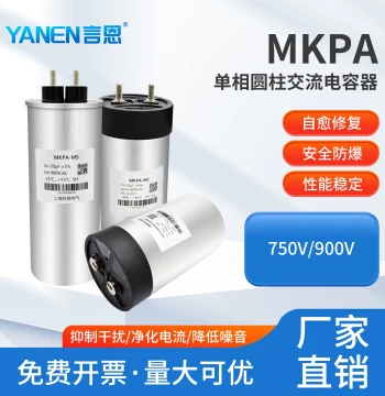 Yanen Single-Phase AC Filter Capacitor 750V 900V Self-Healing Low-Voltage Safe Fixed Low-Loss