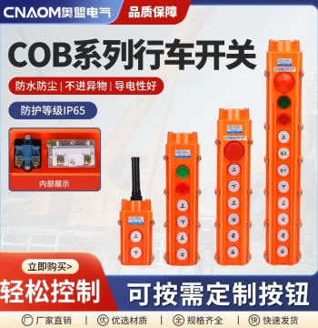 COB-61A 62A 63A 64BH Waterproof Control Crane Switch Hoist Button Switch Up Down Electric Hoist