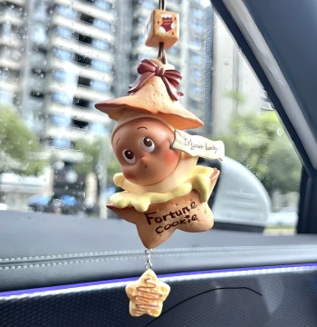 POP MART Star Person Car Hanging Ornament for Rearview Mirror; Blind Box DIY Gift and Car Air Freshener Decor