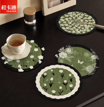 Creative Placemats 2026 New Arrival Home Dining Table Heat-Resistant Anti-Scald Diatom Mud Non-Slip Water-Absorbent Coaster Cup Mat
