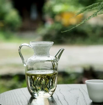 Japanese High-Borosilicate Heat-Resistant Glass Teapot - Small Green Tea and Flower Tea Pot with Imitation Song Dynasty Design, Fair Cup, and Built-in Filter