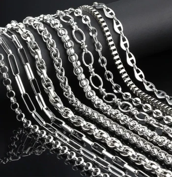 Titanium Steel Chain DIY Necklace Bracelet Jewelry Accessory Bag Chain Non-Fading Pants Chain Sweater Chain Premium Chain