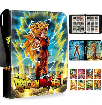 Dragon Ball Card Binder Nine-Grid Storage Album Large Capacity Pikachu Bag Cards Super Saiyan Card Sleeves