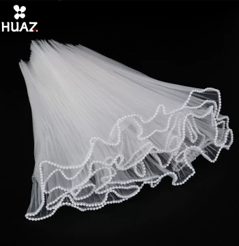 Pearl Wave Mesh for Bouquet Decoration, Pearl Embellished Flower Wrapping Netting, Fresh Flower Packaging Material