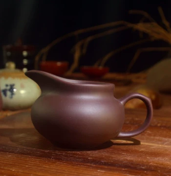 Purple Clay Tea Fairness Cup, Kung Fu Tea Set, Large Tea Sea, Teapot Accessories, Tea Strainer Cup, Divider, Purple Clay Teapot