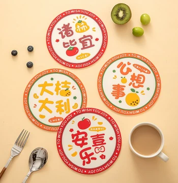 Heat Insulation Mat Dining Table Mat Anti-Scald Placemat Home Soft Mat Bowl Mat Plate Mat Dish Mat Pot Mat Cup Mat Instagram Style