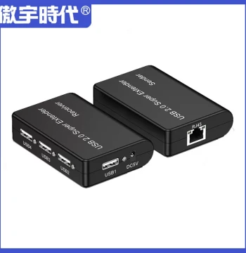 Factory Direct USB Hub 1 Input 4 Output USB 2.0 Network Extender 100 Meters New Model USB to RJ45