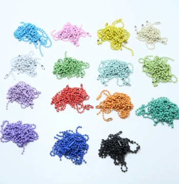 10cm Metal Chain Colorful Baked Paint Ball Chain, DIY Chain Accessories Hanging Chain Keychain Chain Bead Chain Tag Chain