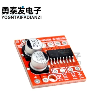 2-Channel DC Motor Driver Module, Forward/Reverse PWM Speed Control, Dual H-Bridge Stepper Motor Mini Ultra L298N