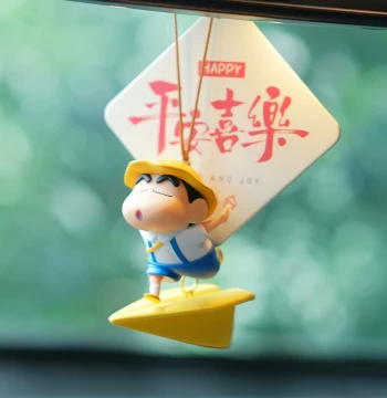 Crayon Shin-chan Car Air Freshener Hanging Ornament 2026 New Style Cute Interior Rearview Mirror Pendant for Women