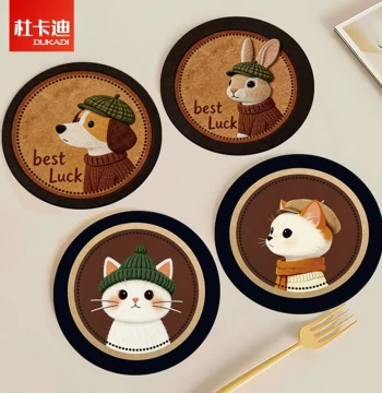 Home Dining Plate Mat 2026 New Model, Dining Table Insulation Pad, High-Temperature Resistant Coaster, Anti-Slip Anti-Scald Pad, Casserole Mat, Water-Absorbent