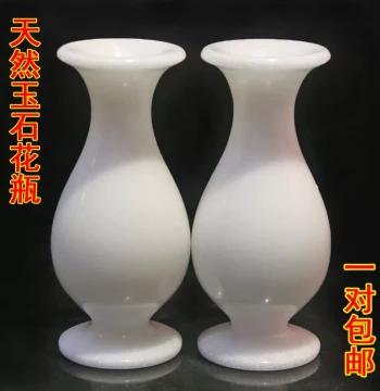 Natural Jade Vase, Jade Bottle Ornament, Small Jade Buddha Offering Decoration for Living Room, Wine Cabinet, Entryway, Craft Display