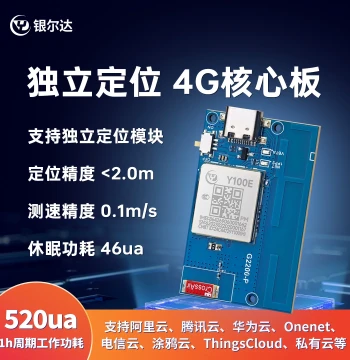 Yinerda 4G Module High-Precision GPS/Beidou Positioning Low-Latency Vibration Detection Voltage Acquisition Core Board