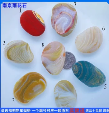 Nanjing Yuhua Stone Raw Specimens / Ornamental Lucky Stones / Natural Agate / Liuhe Direct Sales / Aquatic Plants / 39.9 Yuan/Piece