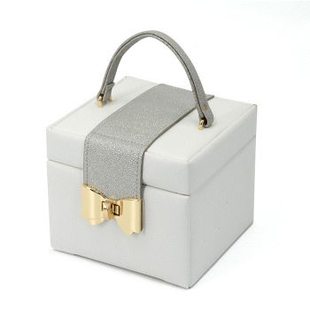 European Creative Wedding Gift, Handheld Multi-Layer Makeup Storage Box, PU Leather Jewelry Box, Portable Storage Case