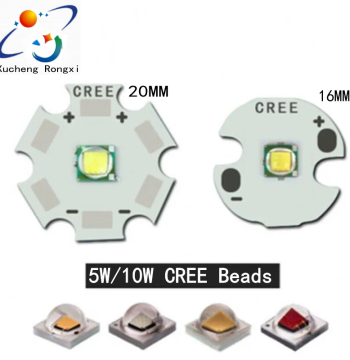 Cree XML T6 High-Power Flashlight, 10W Cree LED Bead, 5050 SMD White LED Bead, 5W High-Brightness LED Bead