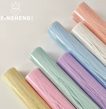 Xinsheng Crystal LULU Net - Transparent Glossy Layered Wrapping Paper for Fresh Flower Bouquets, DIY Floral Materials