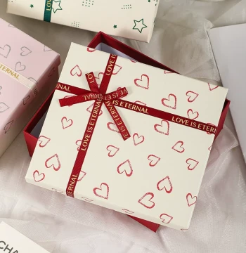 New Style Lid-and-Base Gift Box for Valentine's Day, Birthdays, and Souvenirs - Premium Empty Packaging
