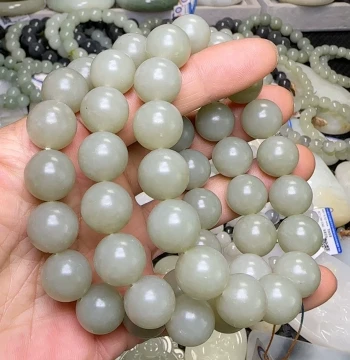 Hetian Jade Seed Material, 14mm, 64g