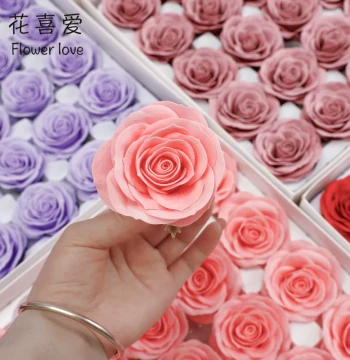 Hua Xi Ai Seven-Layer Awakening Soap Flower Rose Flower Head Simulated Phalaenopsis Preserved Aromatherapy Flower Handmade DIY Bouquet