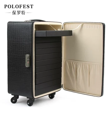 POLOFEST Lockable Rolling Jewelry Cabinet with Universal Wheels for Necklace and Ring Display