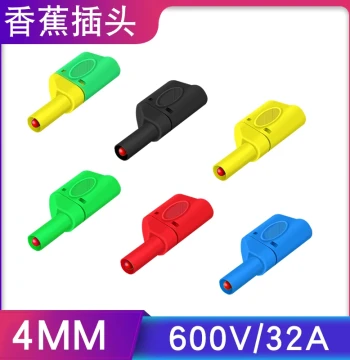 4mm Stackable Insulated Safety Banana Plug PL6-PL8 Soldering Type