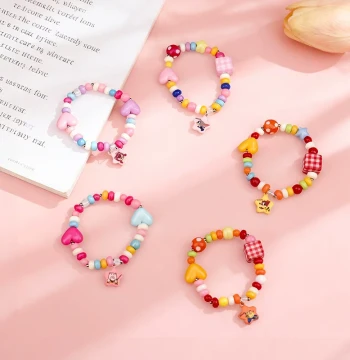 Disney Merchandise Children's Bracelet Baby Beaded Bracelet Girls Colorful Bead Toy Girls Exquisite Small Gift