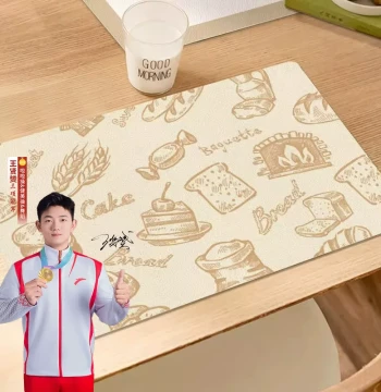 Premium Leather-Feel Small Placemat, Waterproof, Stain-Proof, Oil-Proof, Heat-Proof, Scratch-Resistant Table Mat, Heat Insulator for Home and Hotel Dinner Plates