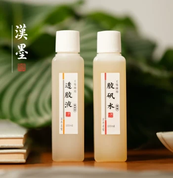 [Buy 2 Get 10% Off] Phoenix Alum-Glue Solution for Gongbi Chinese Painting Sizing; Transparent Glue Liquid for Silk and Sized Xuan Paper Leak Repair; Glue Additive for Rock Color Mineral Pigment Powders