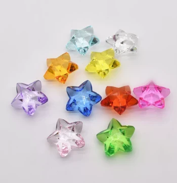 Acrylic Crystal Transparent 3D Five-Pointed Star Small Boy Kindergarten Early Education Reward Gem Ornament Gift