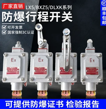 EX Dust Explosion-Proof Travel Switch DLXK/LX5/BZX5-B-D Type Cast Aluminum Alloy High-Temperature Limit Switch
