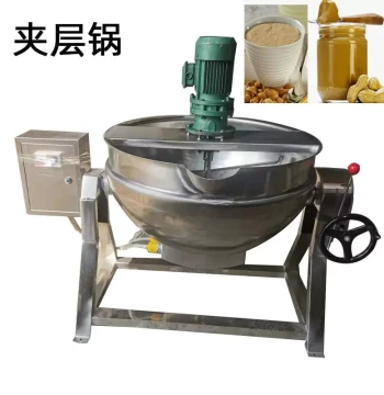 Compact Electric Heating 304 Stainless Steel Tiltable Stirring Braising and Steaming Pot with Thermal Oil Jacket, Electric Pot, Wok