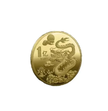 Dragon Commemorative Coin Metal Fortune Bag