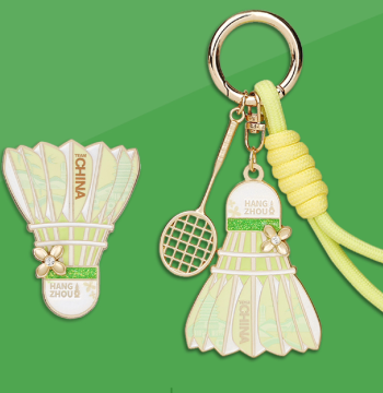 Badminton Team Keychain Metal Bag Pendant 520 Gift