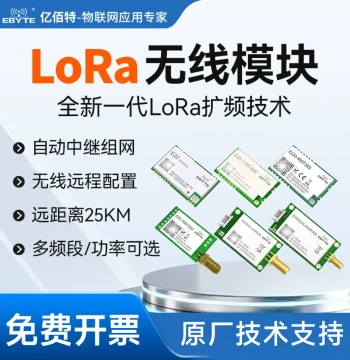LoRa RF Module SX1262 Wireless Serial Transceiver 433/915M Long-Range Communication Low-Power Repeater Networking