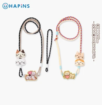 Japan HAPiNS Phone Back Clip Crossbody Strap Lanyard Wearable Neck Strap New Style Cute Creative Trendy Brand Long Strap