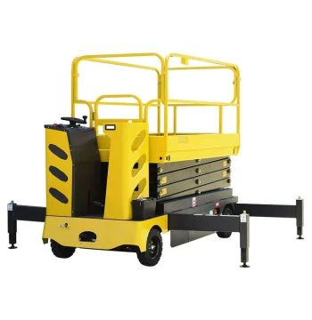 Electric Scissor Lift Platform Side-Standing Mobile Work Platform Small Aerial Work Platform Maintenance Ladder Truck 9m
