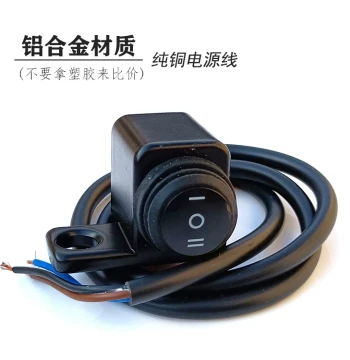 Motorcycle Rearview Mirror Seat Switch High Low Beam Spotlight Waterproof Switch Battery Electric Vehicle Reflective Mirror Hole Power Off Switch