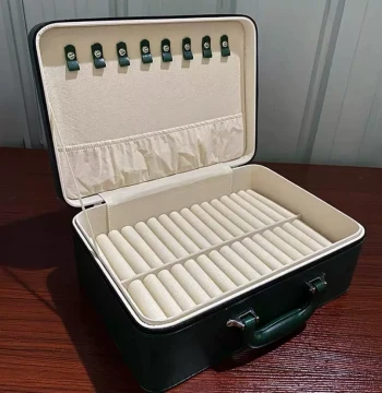 Premium Exquisite Large-Capacity Multi-Layer Portable Vintage Jewelry Box Specifically for Jade and Emerald Bracelets