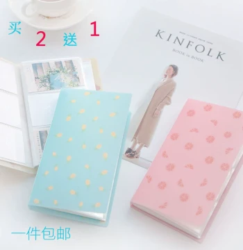 Korean Style LOMO Card Album Small Card Case Star Card Sticker Collection Book Train Ticket Collection Book Business Card Business Card Holder Polaroid