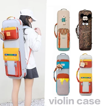 Hard Shell Violin Case for 1/2, 3/4, and 4/4 Sizes, Stylish and Minimalist Instrument Box