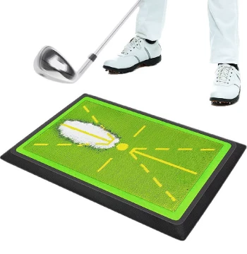 Golf Swing Practice Mat Trajectory Mat Hitting Mat Golf Ball Record Trajectory Sequin Hitting Mat